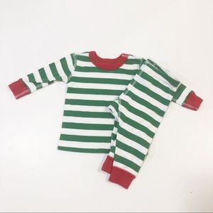 Infant Size 6-9m (60) Holiday Hanna Anderson Striped Pajamas